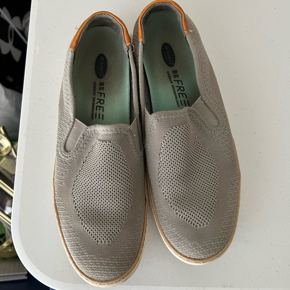 Gray Slip on shoes